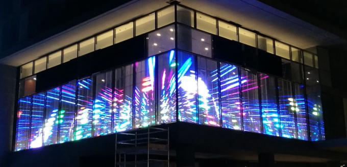 La LED transparente imperméable extérieure examine 5500 lentes pour la fenêtre de mur de verre