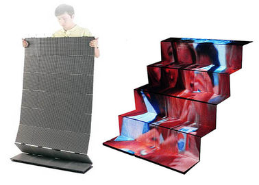Foldable Modules Flexible Led Curtain Display Hanging Indoor Full Color For Entertainment